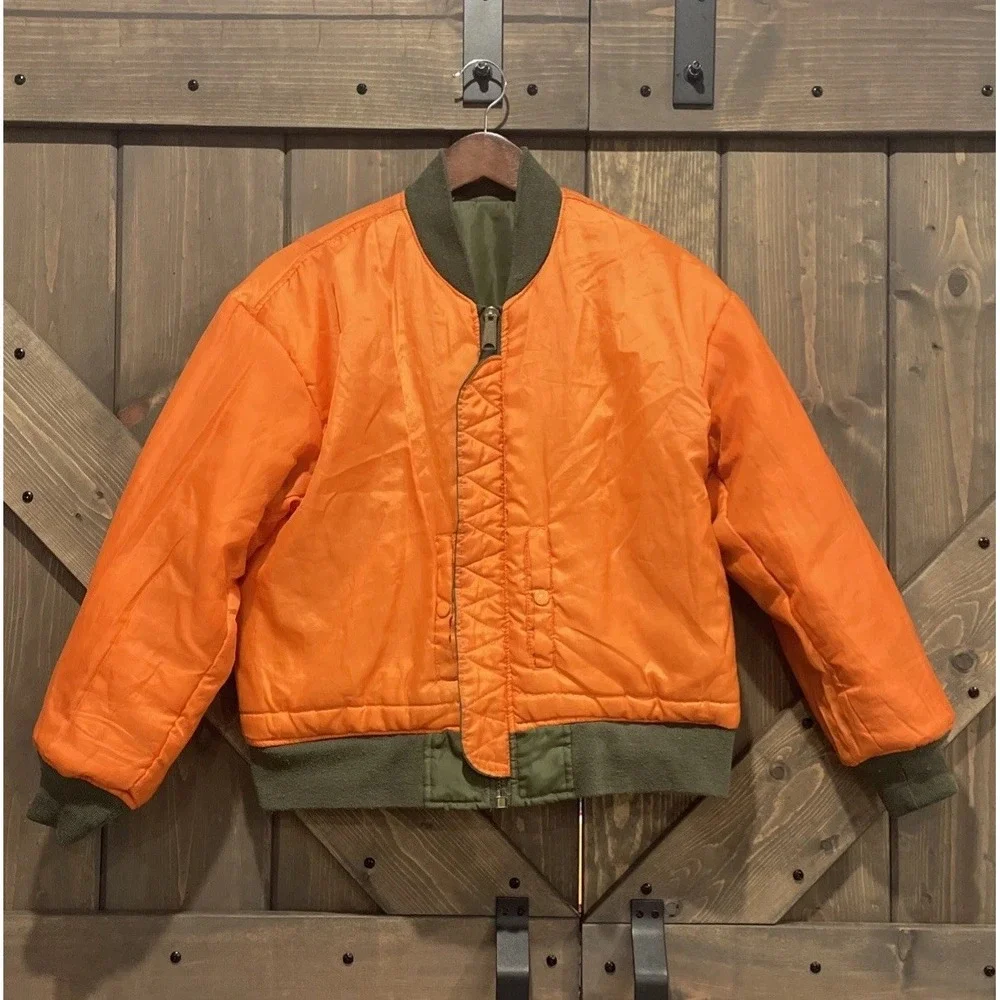 Northern Explosion NXP GST F-14 Operator Green Flight Bomber Jacket MA-1‎ Size M